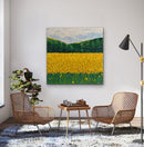 Whimsical yellow flower field-6