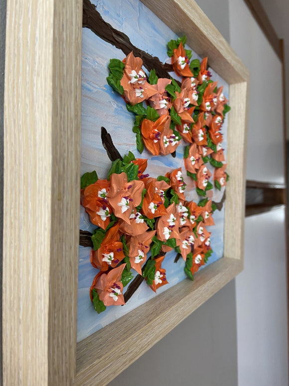 3D Bougainville impasto