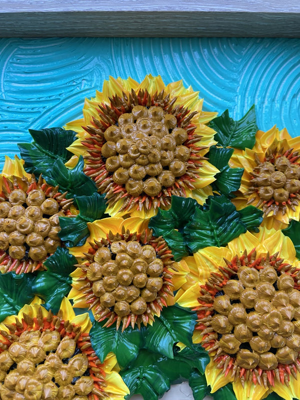 Ode to Van Gogh sunflowers impasto