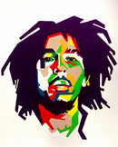 Bob Marley 💚  Abstract Rastafarian ONE LOVE-2