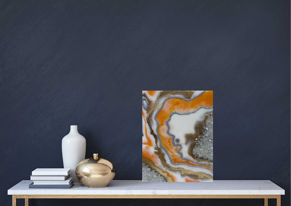 Orange geode mini