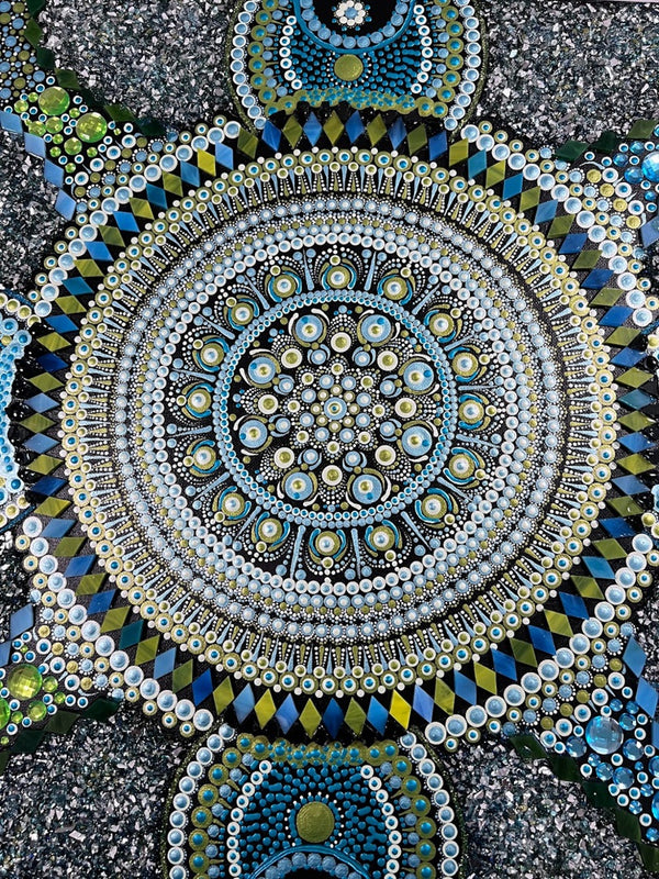 Mandala Ombre in earthy tones