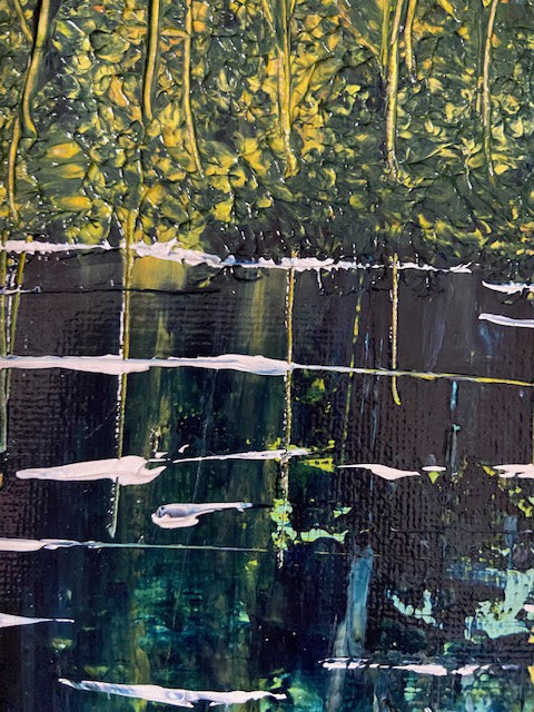 Abstract Northern Lights landscape