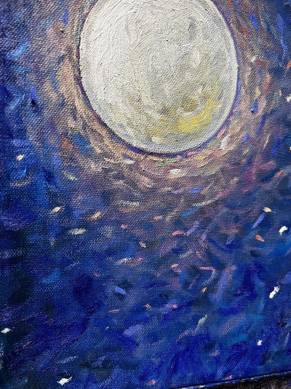 The full moon in the constellation leo