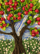 3D Apple tree impasto-7