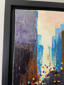 Abstract cityscape impasto-8