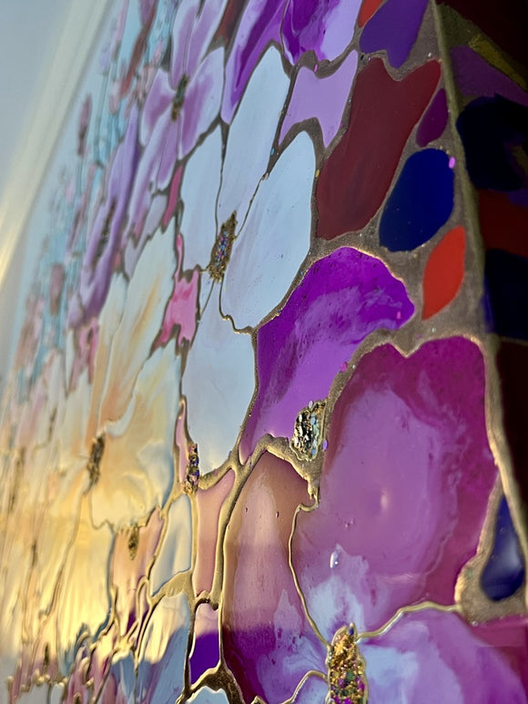 Floral Fusion: Pink Harmony with an Orange Infusion