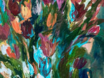 Blue Tulips. Floral Composition