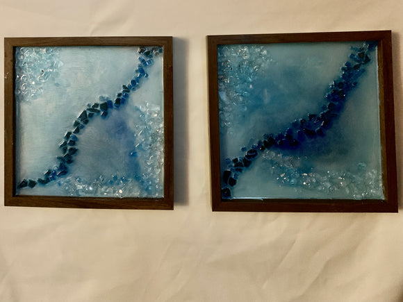 “Tranquility” resin artwork set