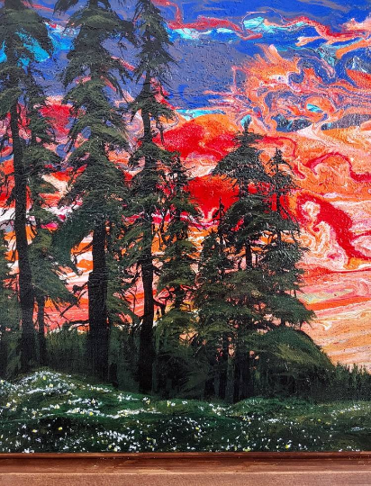 Sunset Through the Trees