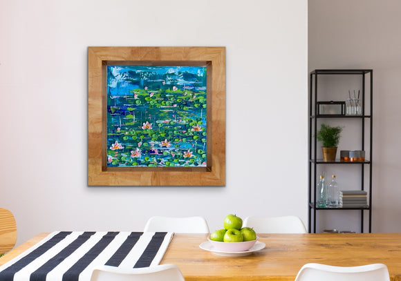 Abstract water lilies