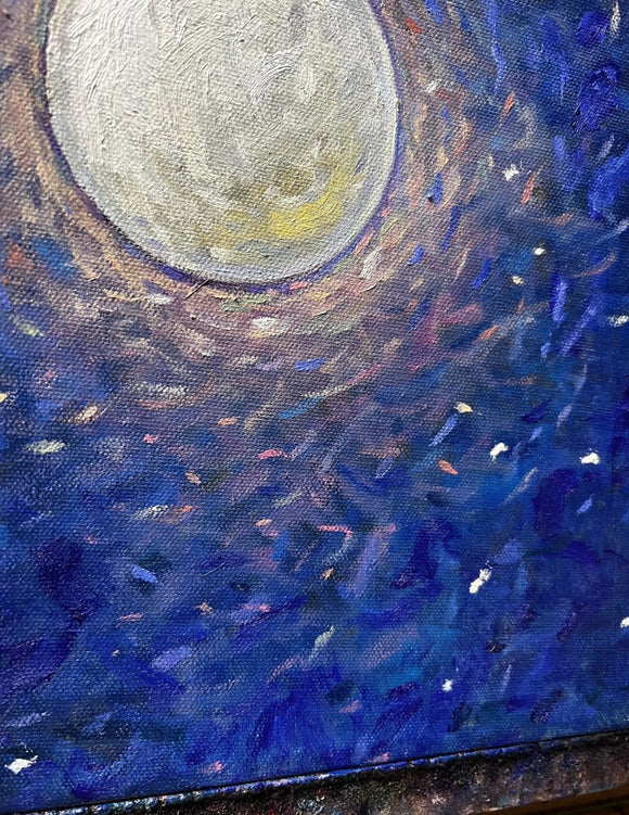 The full moon in the constellation leo