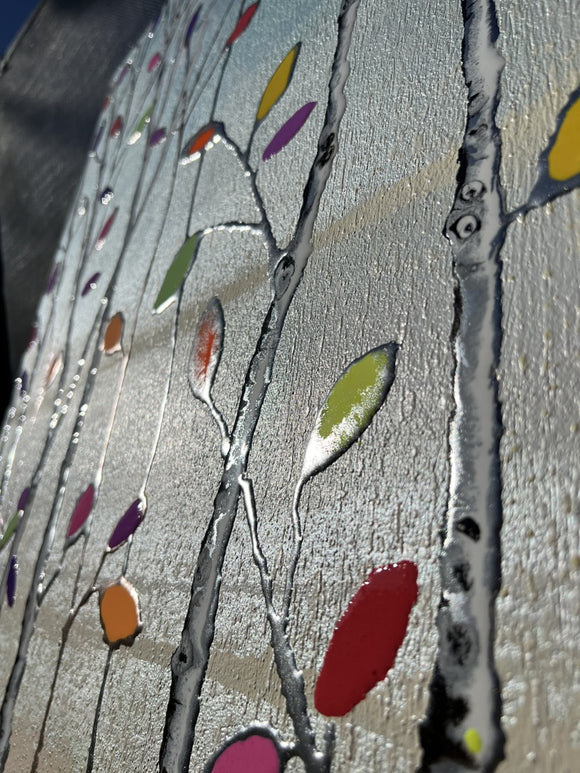 “Sunlit Canopy: Mosaic Melody of Life”