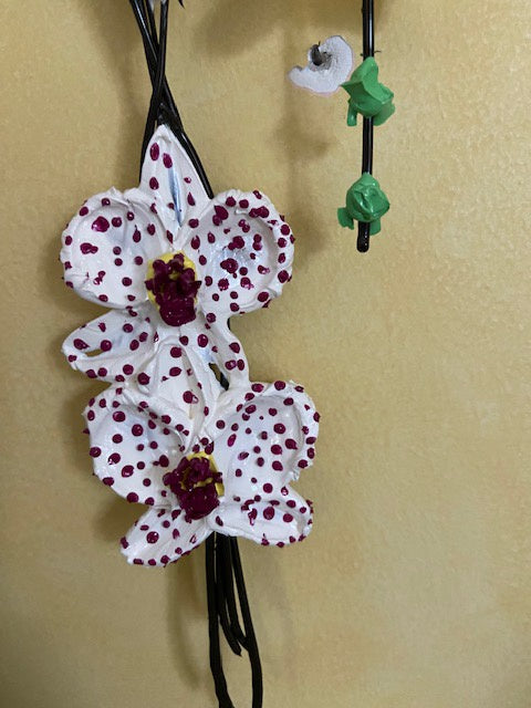 3D Orchids in vase