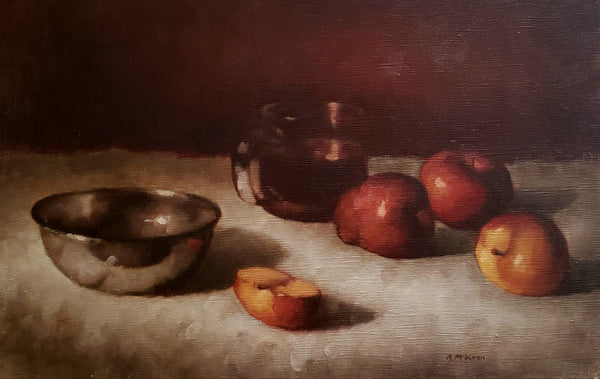 Apples with Mug and Bowl