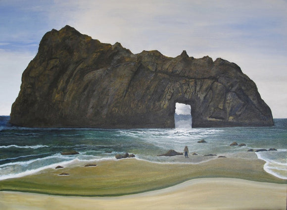 Boy at Pfeiffer Beach