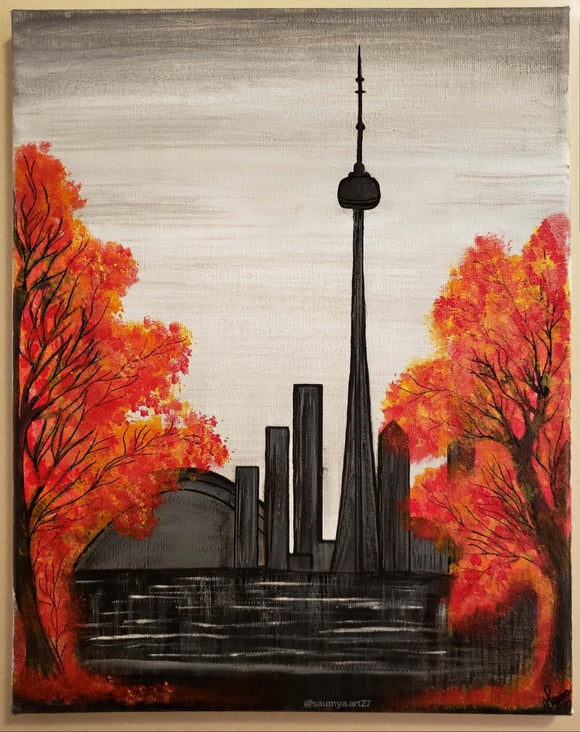 CN Tower and fall season