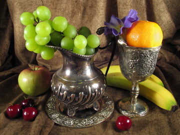 Fruit Still Life With Silver