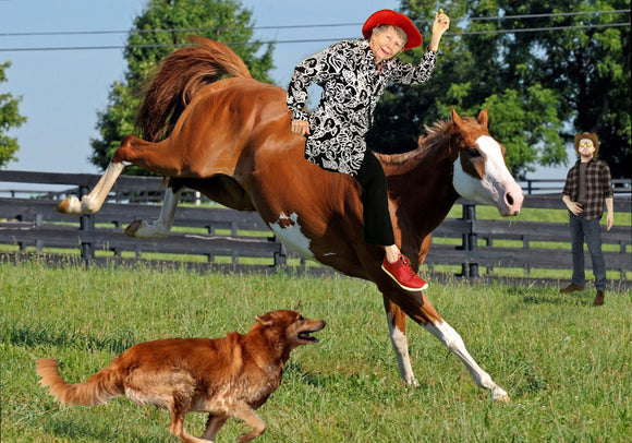 Margaret Rides Bareback on a Bucking Bronco