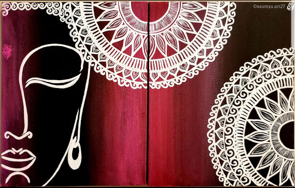 Meditating Buddha with Mandala