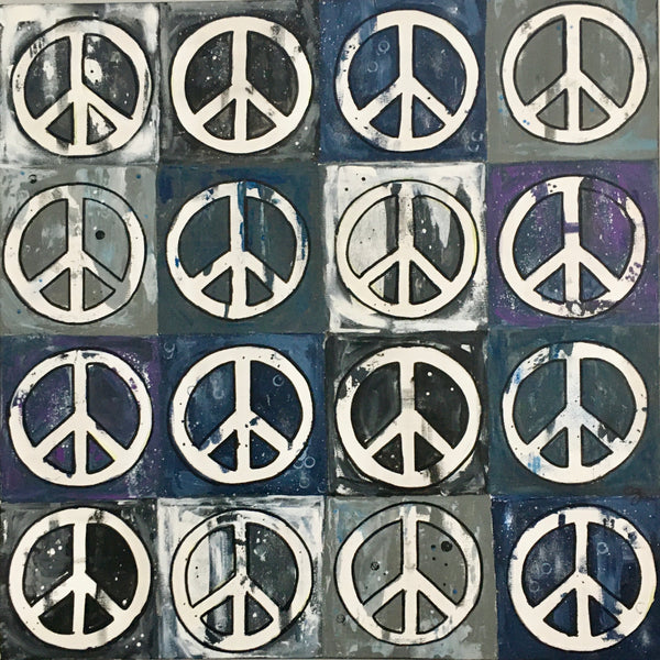 Shades of Grey Peace Signs