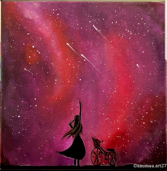 Stargazing girl