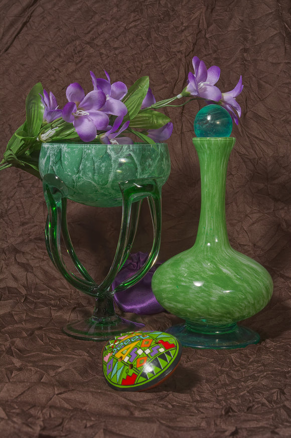 Swirling Green Glass
