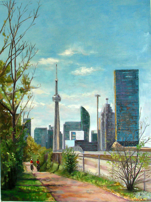 Cross-point of Nature and Skyscrapers