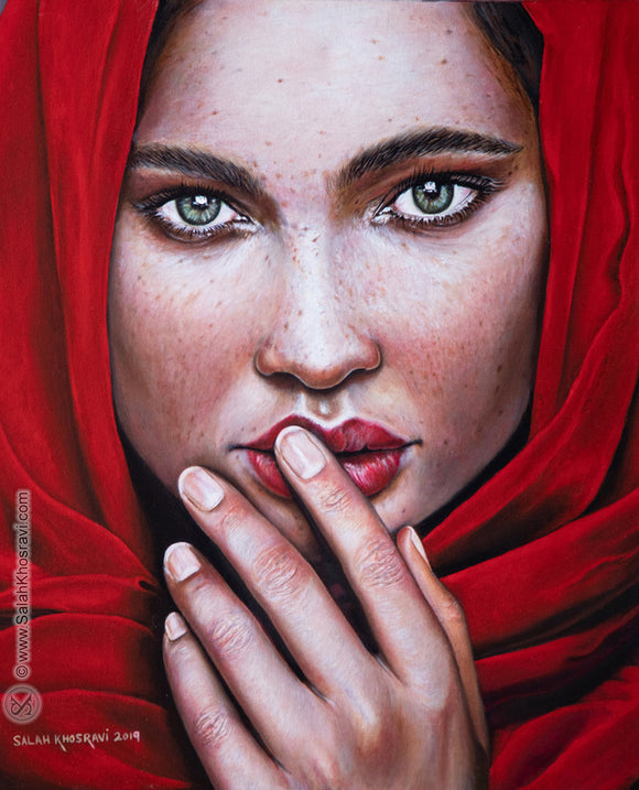 The Blue Eyes Girl with Freckles