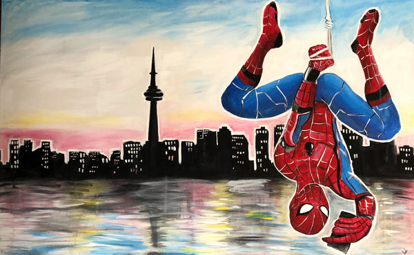 Spider Man Selfie in Toronto
